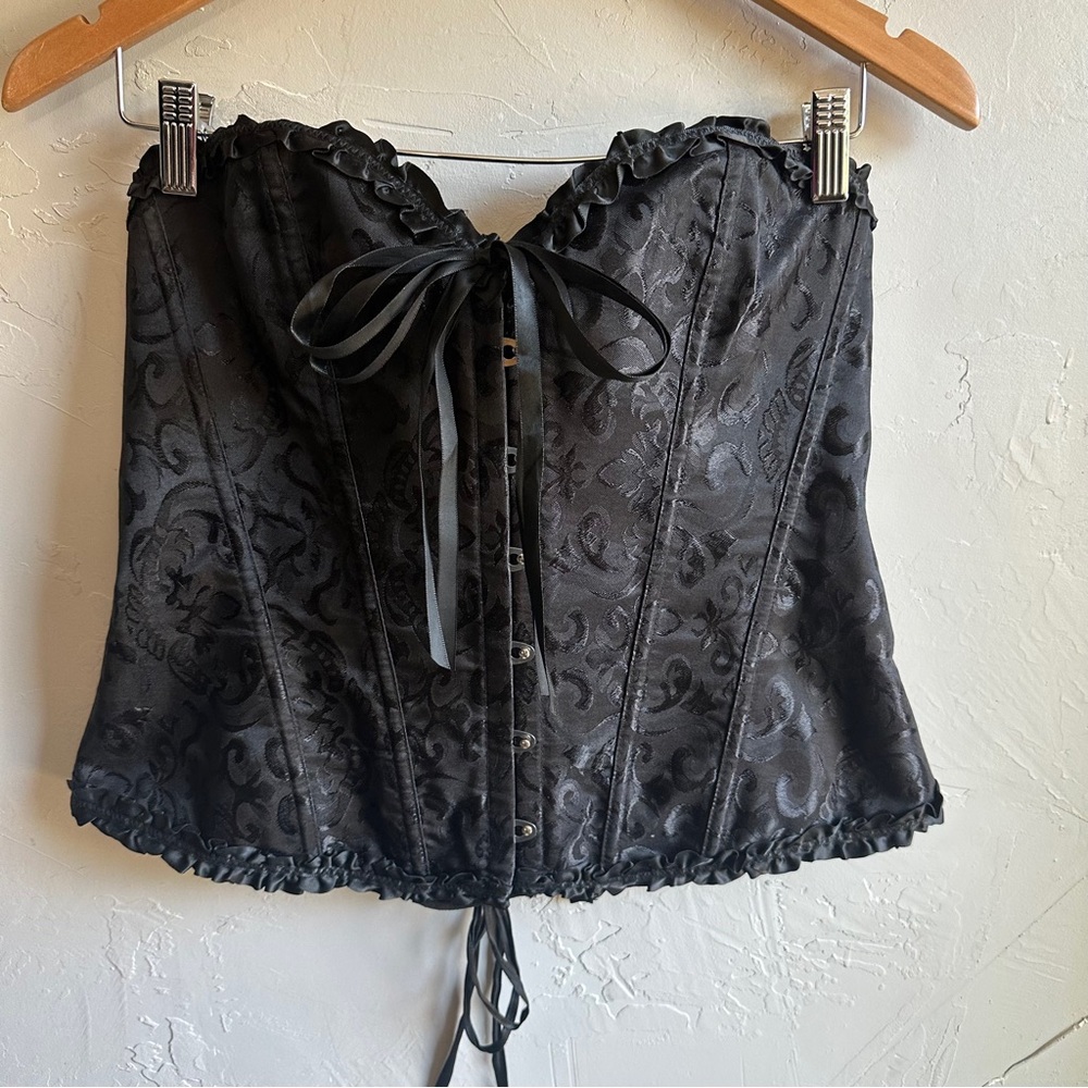 Elegant Black Corset Top